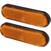 Amazon | Partuto リフレクター オレンジ 2枚入 バイク用 ユニバーサル